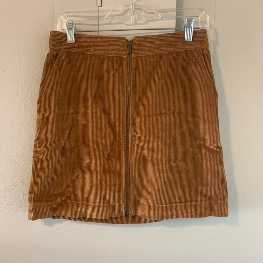 Corduroy mini skirt